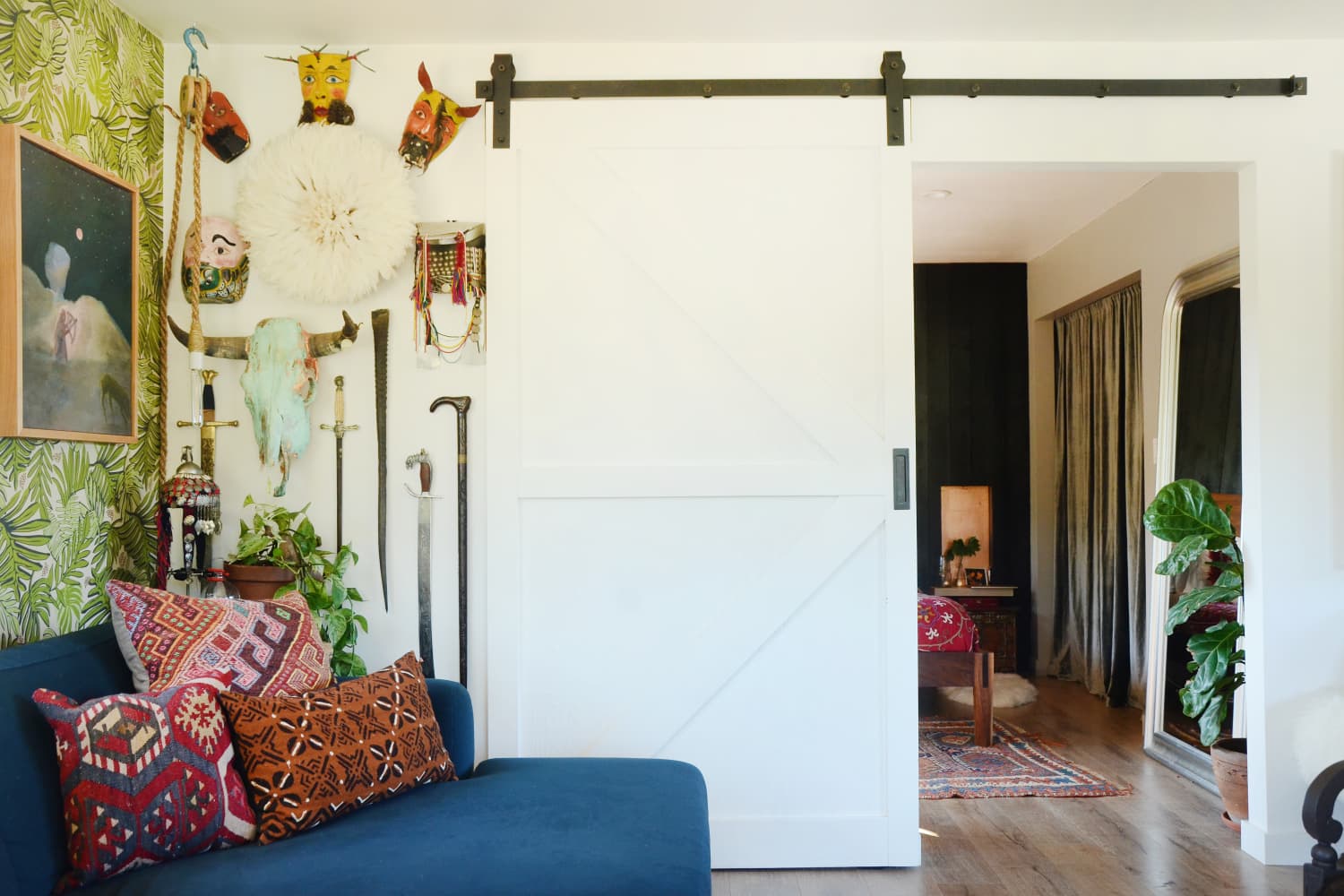 Tall cabinet with sliding barn doors deals